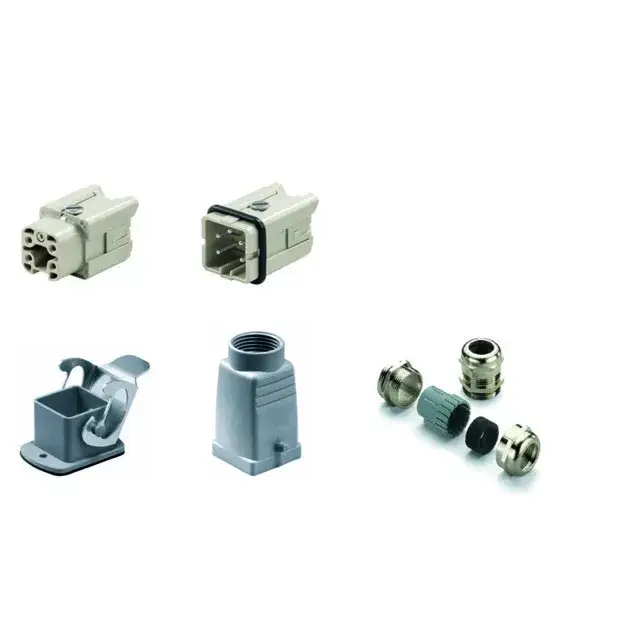 Weidmüller 1712590000 HDC-KIT-HA 04.400 Nehézcsatlakozó készlet HDC-készletek-Nagy igénybevételre tervezett csatlakozók, Készlet, HA, Méret: 1, Pólusok: 4, Csavaros csatlakozás, 400 V, 16 A, PG 11 Prémium