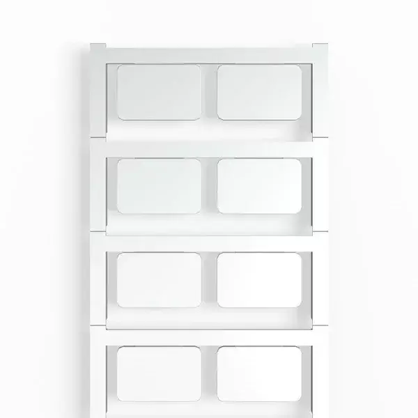 Weidmüller 1713740000 SM 27/18 NEUTRAL SI Kapcsoló jelölő lap SwitchMark, Készülékjelölők, 18 x 27 mm, Tartó SwitchMark, Ezüst Újdonság