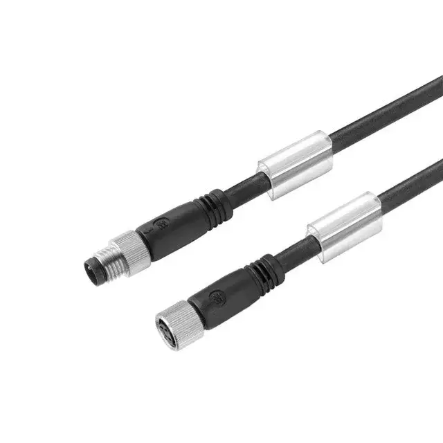 Biztonságos fizetés Weidmüller 1824570500 SAIL-M8GM8G-3-5.0U Érzékelő/beavatkozó vezeték, Csatlakozóvezeték, M8 / M8, Pólusok száma : 3, 5 m, tű (papa), egyenes - hüvely, egyenes, árnyékolt: Nem, LED: Nem, Köpeny anyaga: PUR, Halogén: Nem