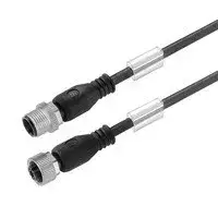 Újdonság Weidmüller 1925310500 SAIL-M12GM12G-4-5.0V Érzékelő/beavatkozó vezeték, Csatlakozóvezeték, M12 / M12, Pólusok száma : 4, 5 m, tű (papa), egyenes - hüvely, egyenes, árnyékolt: Nem, LED: Nem, Köpeny anyaga: PVC, Halogén: Igen