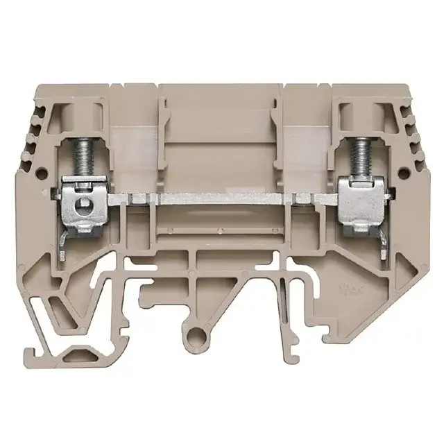 Különleges ajánlat Weidmüller 1934830000 WTD 6/1 EN Átvezető sorkapocs, Csavaros csatlakozás, 6 mm2;, 630 V, 41 A, nélkül, Sötétbézs