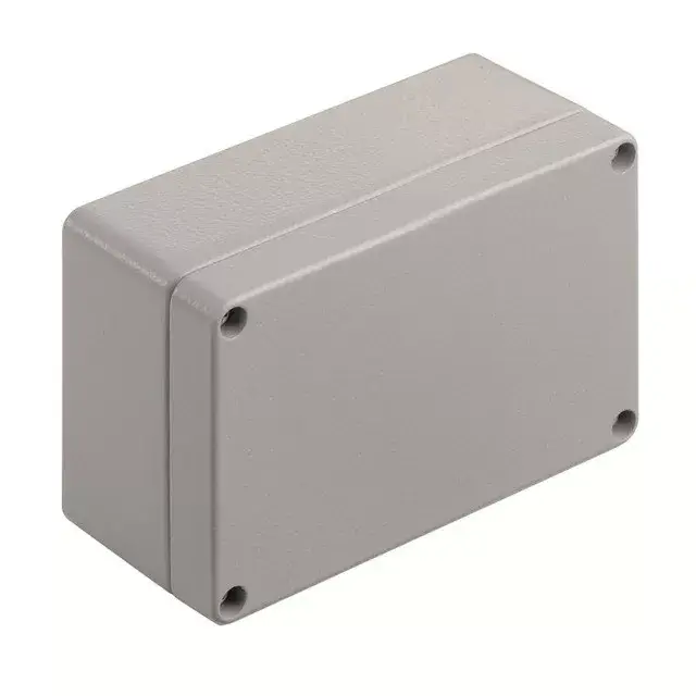 Akció Weidmüller 1937830000 KLIPPON K21 VMQ RAL7001 Klippon K (aluminium empty enclosure), Üres ház, Alumínium ház, Magasság: 80 mm, Szélesség: 125 mm, Mélység: 57 mm, Anyag: Alumínium AlSi12, Porszórt, texturált, Ezüstszürke
