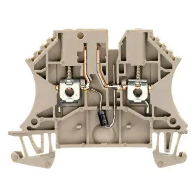 Outlet Weidmüller 1964810000 WTR 2.5 D- 2STB 6.9/2.3 Mérő-bontó sorkapocs, Csavaros csatlakozás, 2.5 mm2;, 500 V, 14 A, Csuklós, Sötétbézs