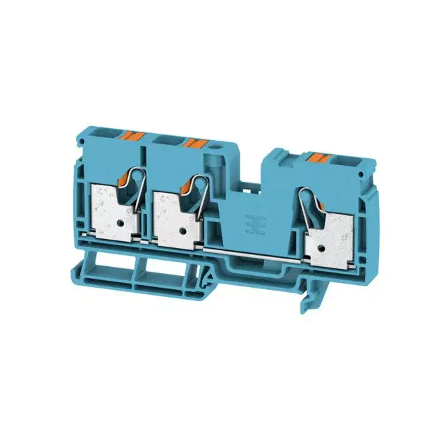 Olcsó Weidmüller 2490510000 A3C 10 BL Átvezető sorkapocs, PUSH IN, 10 mm2;, 1000 V, 57 A, Kék