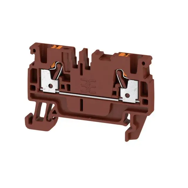 Weidmüller 2508030000 A2C 2.5 BR Átvezető sorkapocs, PUSH IN, 2.5 mm2;, 800 V, 24 A, Barna Azonnal elérhető