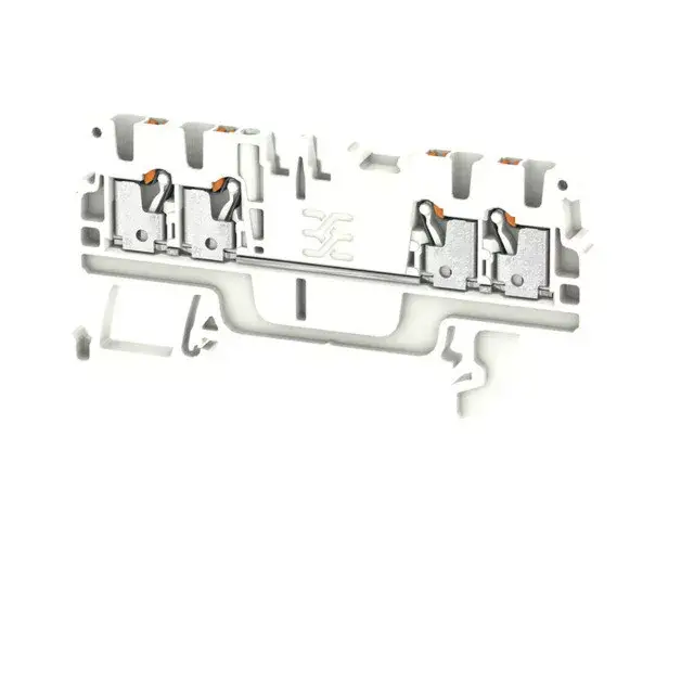 Szuper akció Weidmüller 2534440000 A4C 1.5 WT Átvezető sorkapocs, PUSH IN, 1.5 mm2;, 500 V, 17.5 A, Fehér