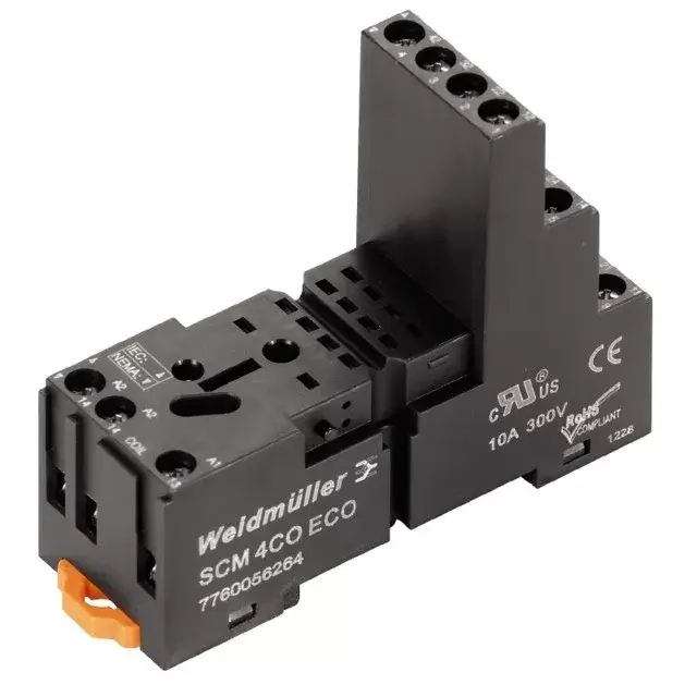 Weidmüller 7760056264 SCM 4CO ECO D-SERIES DRM, Relé talp, Érintkezők száma: 4 Váltóérintkező, Folytonos áram: 6 A, Csavaros csatlakozás Olcsó
