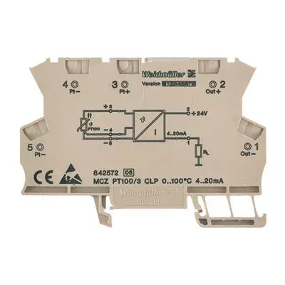 Bestseller Weidmüller 8604430000 MCZ PT100/3 CLP -40C...100C MCZ SOROZAT, Hőmérséklet-átalakító