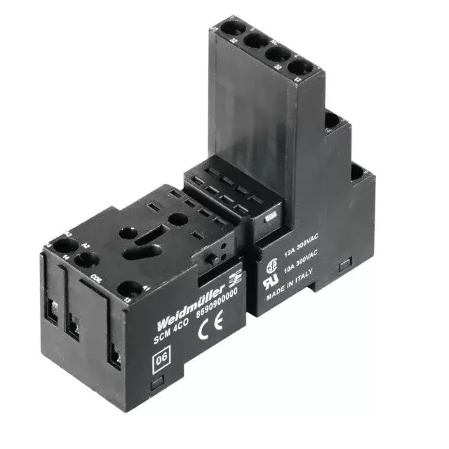 Weidmüller 8690900000 SCM 4CO Relé foglalat Reléfoglalat csavaros DIN (kalap)sín 35mm 14-tűs SCM 4CO 8690900000 Exkluzív ajánlat