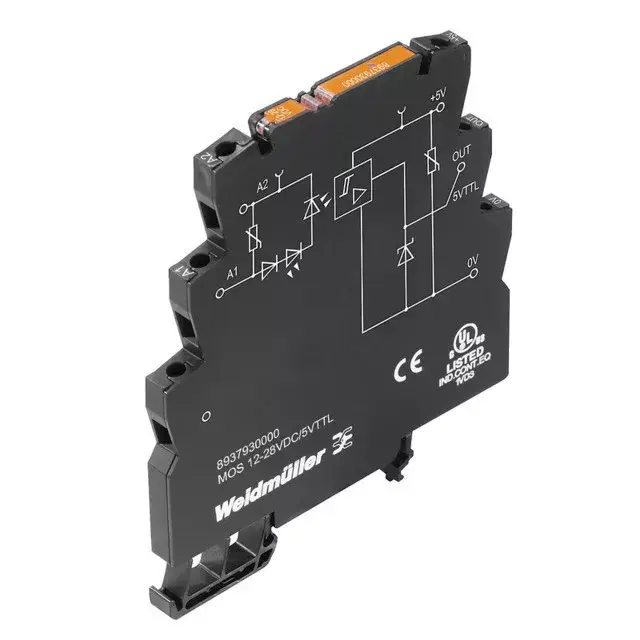 Különleges ajánlat Weidmüller 8937930000 MOS 12-28VDC/5VTTL MICROOPTO, Szilárdtest-relé, 1 Záróérintkező (TTL), Névleges vezérlőfeszültség: 12 V DC...28 V DC , Névleges kapcsolási feszültség: 5 V TTL, Folytonos áram: 50 mA, Csavaros csatlakozás