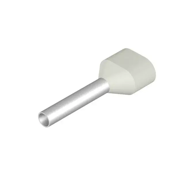 Weidmüller 9004900000 H0,75/17 ZH WEISS SV-iker fehér műanyag gallérral Érvéghüvely, Iker-érvéghüvely, 13 mm, 10 mm, Fehér Prémium