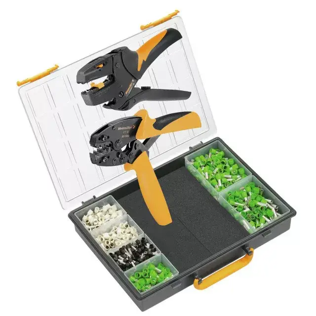 Weidmüller 9025850000 CRIMP-SET 16 Krimp készlet Krimpelő szerszám készlet, Krimpelő szerszám: PZ 16, Csupaszoló szerszám: STRIPAX 16, Krimpelési tartomány, min.: 60, Sínkód: Weidmüller Ne maradj le
