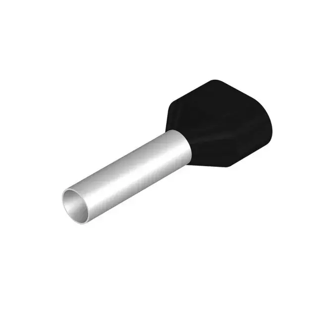 Utolsó esély Weidmüller 9037330000 H6,0/29 ZH SW Érvéghüvely, Iker-érvéghüvely, 24 mm, 18 mm, Fekete