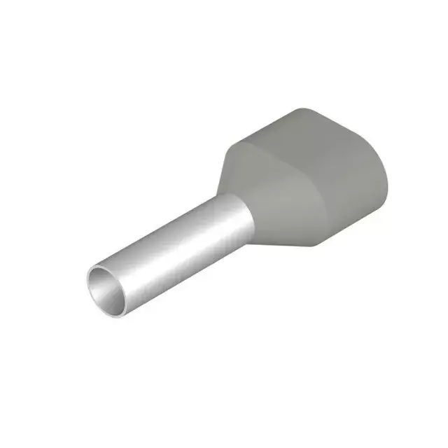 Azonnal elérhető Weidmüller 9037530000 H4,0/22D ZH GR Érvéghüvely, Iker-érvéghüvely, 15 mm, 12 mm, Szürke