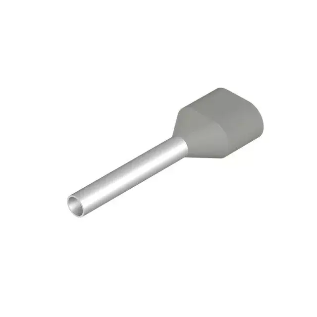 Weidmüller 9202830000 H0,75/19DS ZH GR Érvéghüvely, Iker-érvéghüvely, 21 mm, 12 mm, Szürke Újdonság
