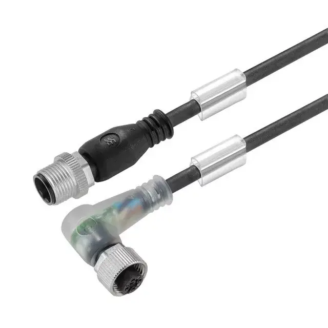 Legnépszerűbb Weidmüller 9457790100 SAIL-M12GM12W-3L1.0U Érzékelő/beavatkozó vezeték, Csatlakozóvezeték, M12 / M12, Pólusok száma : 3, 1 m, egyenes tű - 90°-os aljzat, árnyékolt: Nem, LED: Igen, Köpeny anyaga: PUR, Halogén: Nem