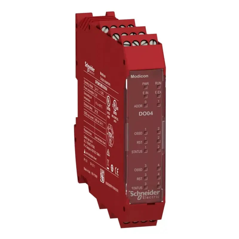 Biztonságos fizetés Schneider XPSMCMDO0004 bővítő modul, 4 OSSD pár kimenet