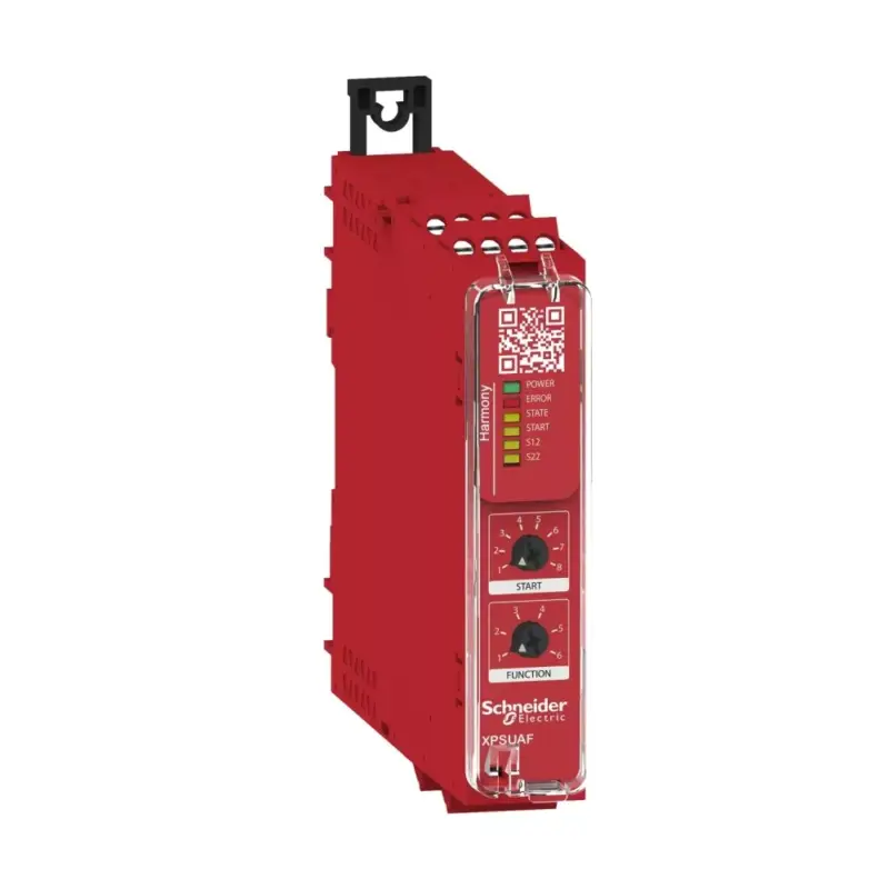 Schneider XPSUAF33AP Preventa biztonsági relé modul, Cat.4, biztonsági be/ki: 2/3CO, PNP, 48-230VAC/DC, csavaros Újdonság