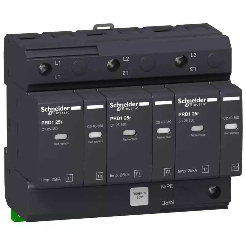 Outlet Schneider 16331 ACTI9 PRD1 túlfeszültség-korlátozó, 25r, 3P