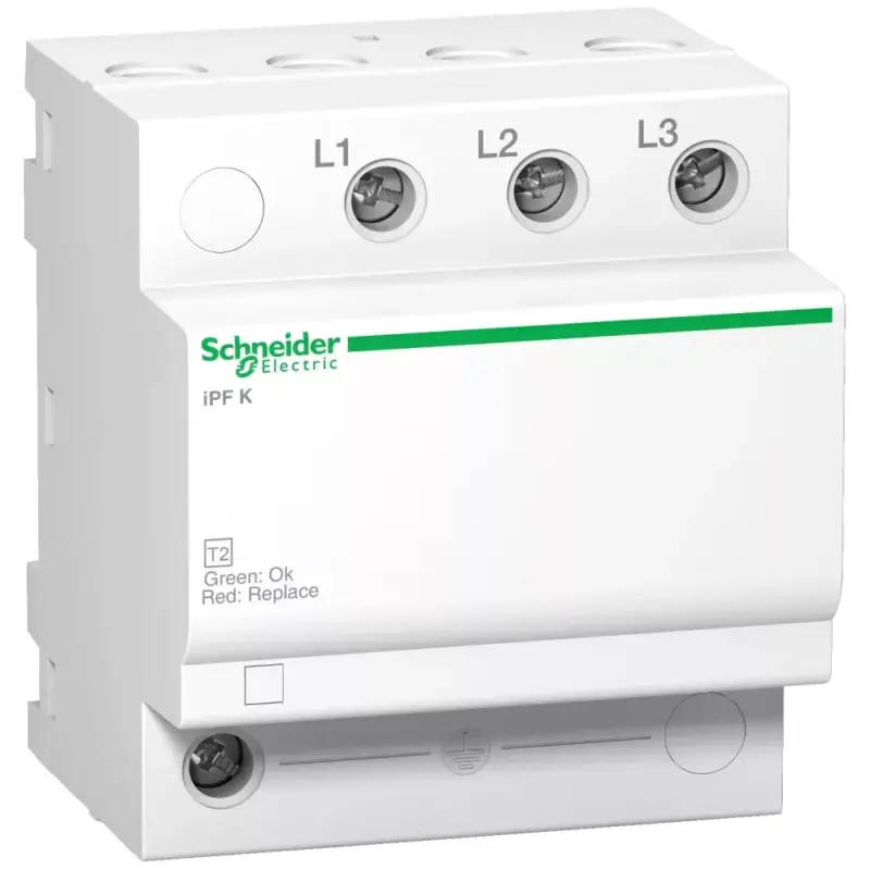 Azonnali szállítás Schneider A9L15597 ACTI9 iPF túlfeszültség-korlátozó, fixbetétes, 20kA, 3P, 340V
