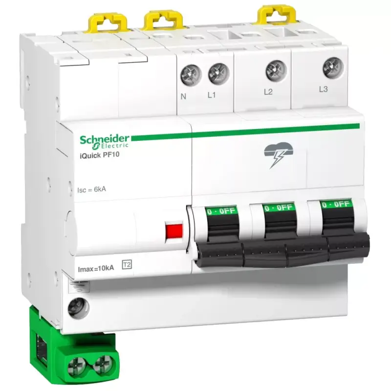 Bestseller Schneider A9L16618 ACTI9 iQUICK PF, 10kA, 3P-N, földelő vezetékkel