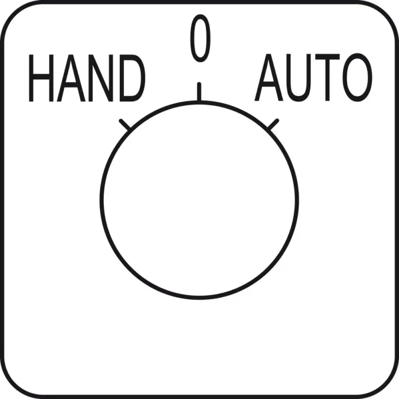 Schneider KZ18434 Harmony K bütykös kapcsoló címke, HAND-O-AUTO - 45 x 45 mm Vásárlói kedvenc