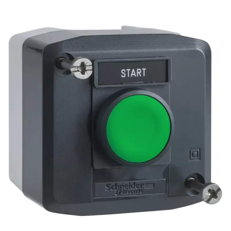 Schneider XALD101H29 Harmony XALD tokozott nyomógomb, 1NO, 1 zöld nyomógomb, "START" felirati címke Szuper ajánlat