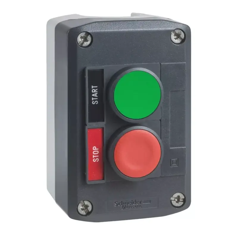 Schneider XALD211H29 Harmony XALD tokozott nyomógomb, 1 piros - 1 zöld nyomógomb, 1NC+1NO, "Start" "Stop" felirati címkék Utolsó esély