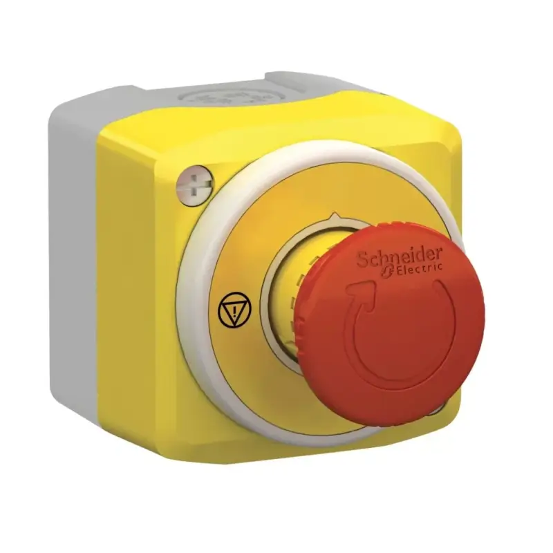 Bestseller Schneider XALK178W3B140G Harmony XALK tokozott vészgomb, gombafejű, piros-fehér világító gyűrű, forg. kioldó, 24VAC/DC, 1NO+2NC, "EMERGENCY STOP"