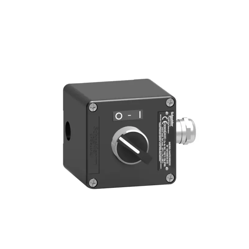 Olcsóbb Schneider XAWF130EX Harmony XAWF ATEX D tokozott kétállású választókapcsoló, fém, 1NO, fekete