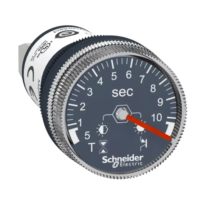 Biztonságos fizetés Schneider XB5DTB22 Harmony homloklapi időzítő, 0,5s-10s, Ø22, 24VDC