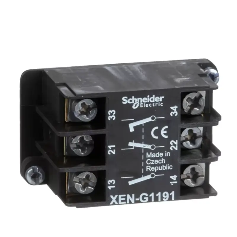 Árcsökkenés Schneider XENG1191 Harmony XAC Szimpla, 2-sebességes , lassú kioldású, N/C+N/O+N/O, függőkapcsolóhoz