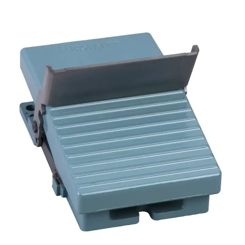 Schneider XPEM810 Harmony XPE lábkapcsoló, 1 fokozatú, 1NO+1NC, védőtető nélkül, fém, kioldóval, kék Outlet