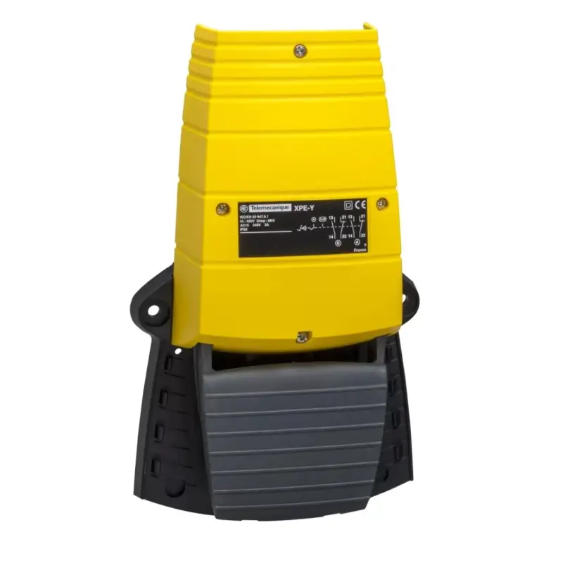 Schneider XPEY110 Harmony XPE lábkapcsoló, 1 fokozatú, 1NO+1NC, védeőtető nélkül, műanyag, sárga Vásárlói kedvenc