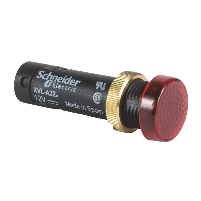 Azonnali szállítás Schneider XVLA314 Harmony XVLA Ø12 LED-es jelzőlámpa, piros 5VDC