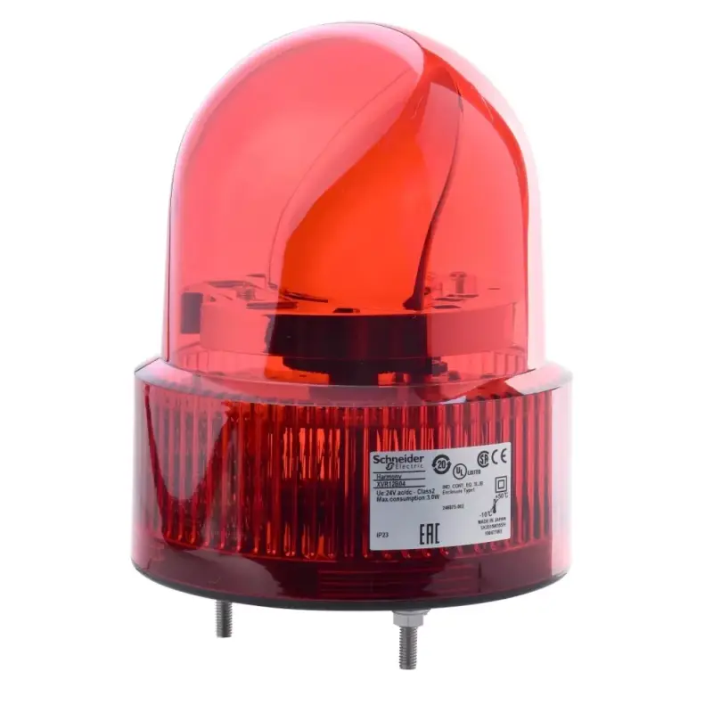 Schneider XVR12B04S Harmony XVR forgútükrös jelzőfény, LED-es, Ø120, IP23, piros, 24VAC/DC, 50-90dB berregővel Akció