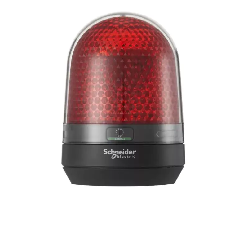 Schneider XVR3B04 Harmony XVR forgófényű jelzőegység, LED-es, Ø100, IP65, piros, 12-24VAC/DC Gyors kiszállítás
