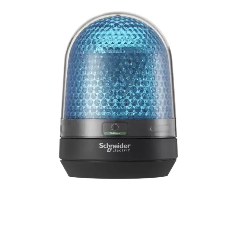 Szezonális akció Schneider XVR3E06 Harmony XVR forgófényű jelzőegység, LED-es, Ø100, IP65, kék, 48VDC
