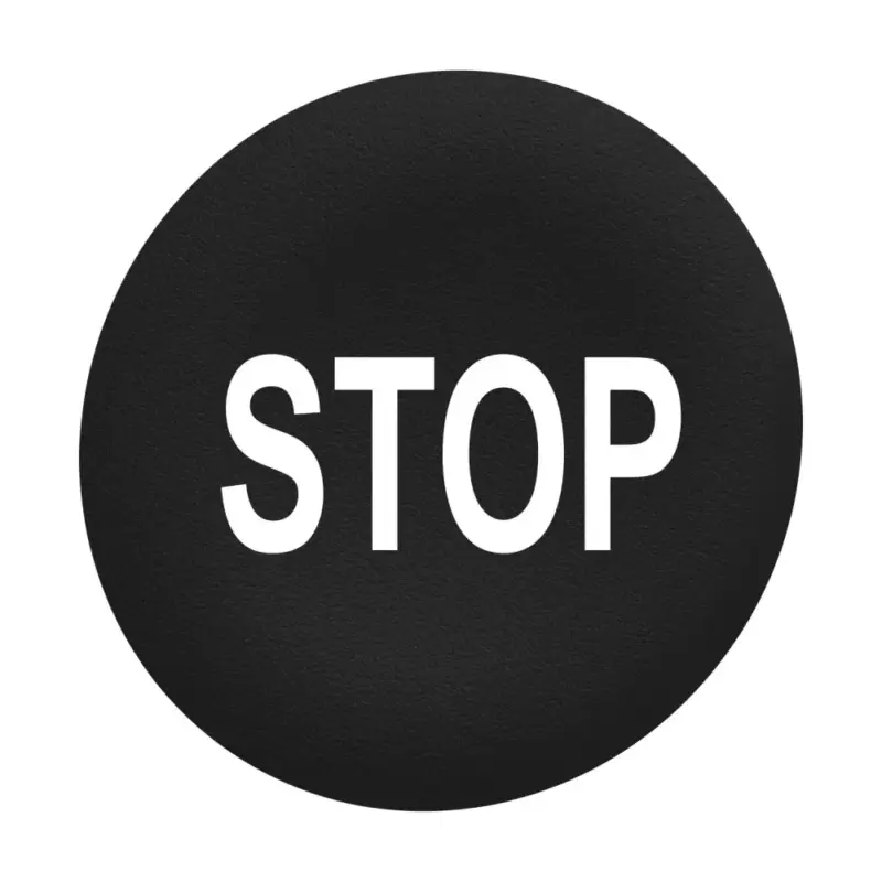 Népszerű Schneider ZBAF234 Harmony Ø30 panelbe süllyesztett nyomógomb tető, fekete, "STOP"