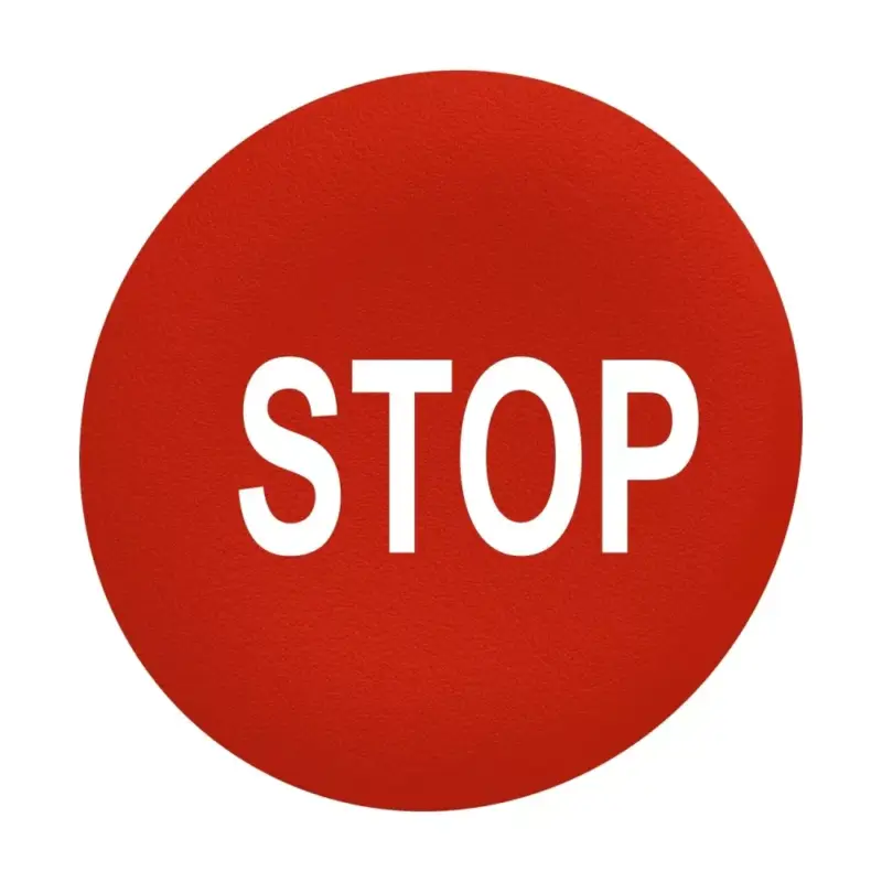 Vedd meg most Schneider ZBAF434 Harmony Ø30 panelbe süllyesztett nyomógomb tető, piros, "STOP"