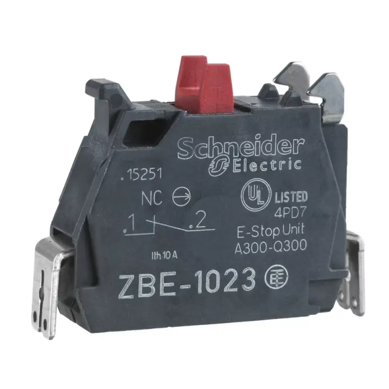 Schneider ZBE1023 Harmony XB4/XB5 érintkező blokk, 1NC, Faston csatlakozó Expressz szállítás