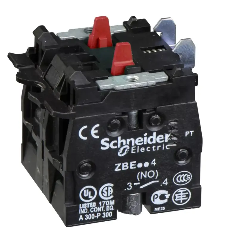 Kiárusítás Schneider ZBE504 Harmony XB4/XB5 érintkező blokk, 2NC, nagyteljesítményű, 10A, csavaros csatlakozó