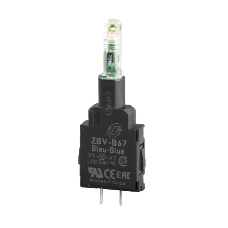 Schneider ZBVB37 Harmony jelzőlámpa világító modul, LED, 24VAC/DC, zöld, tűs csatlakozó Rendeld meg most