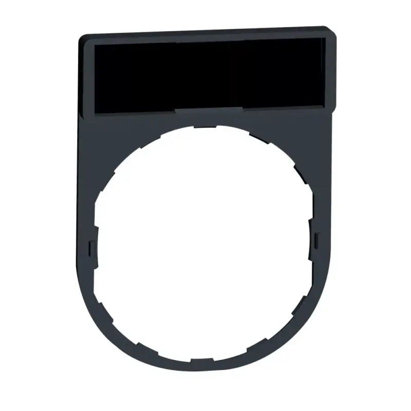 Kiárusítás Schneider ZBY2101 Harmony címketartó 30x40 mm, Ø22 készülékekhez, 8x27 mm felirati címkével, jelöletlen, fekete/piros