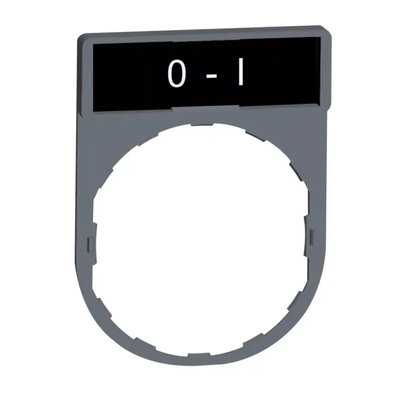 Csak ma Schneider ZBY2178C0 Harmony címketartó 30x40 mm, Ø22 készülékekhez, 8x27 mm felirati címkével, O-I, szürke