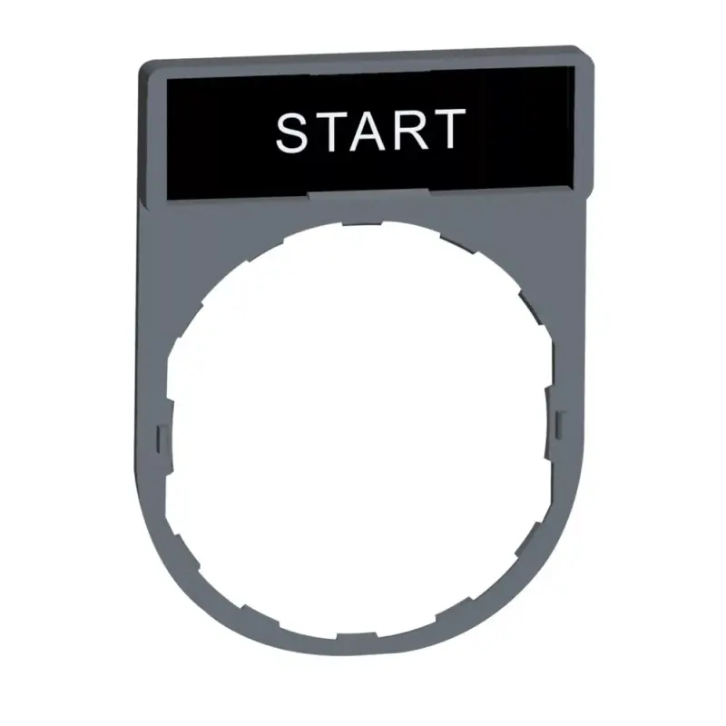 Schneider ZBY2303C0 Harmony címketartó 30x40 mm, Ø22 készülékekhez, 8x27 mm felirati címkével, STOP, szürke perem Alacsony ár