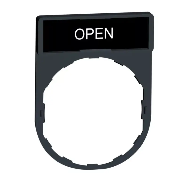 Schneider ZBY2313 Harmony címketartó 30x40 mm, Ø22 készülékekhez, 8x27 mm felirati címkével, OPEN Népszerű