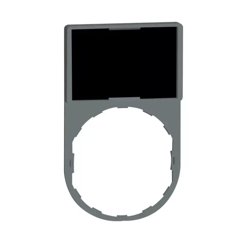 Schneider ZBY6101 Harmony címketartó 30x50 mm, Ø22 készülékekhez, 18x27 mm jelöletlen felirati címkével, fekete/piros Legkelendőbb