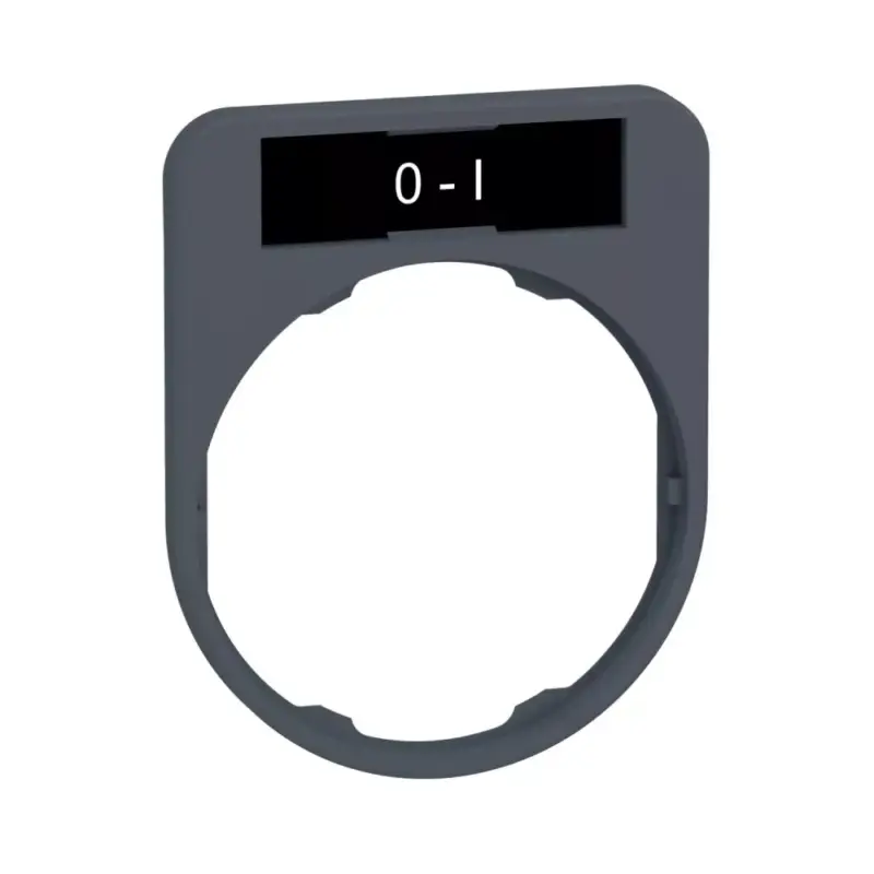 Schneider ZBYF2178C0 Harmony címketartó, 40x50 mm, Ø30 süllyesztett készülékhez, 8x27 címkéhez, O-I, szürke perem Különleges ajánlat