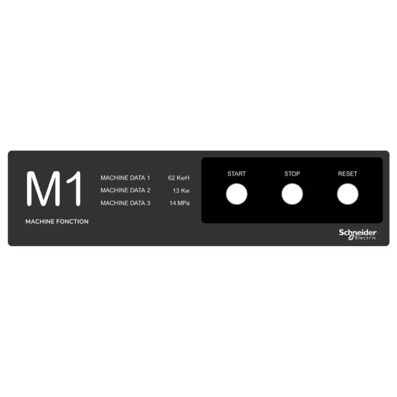 Árcsökkenés Schneider ZBYLEG401001 Harmony kezelőpanel maszk, 400x100mm, sablon
